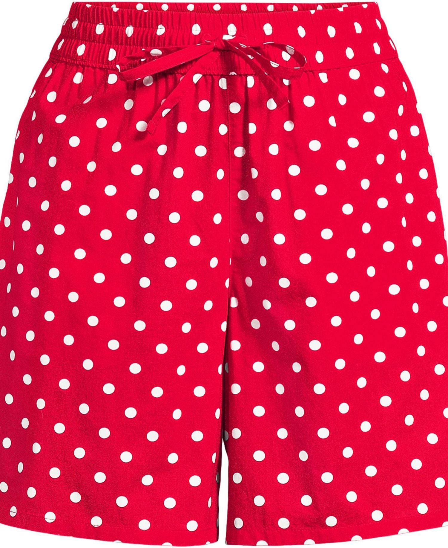 Women's Poplin High Rise Pull On 7" Shorts