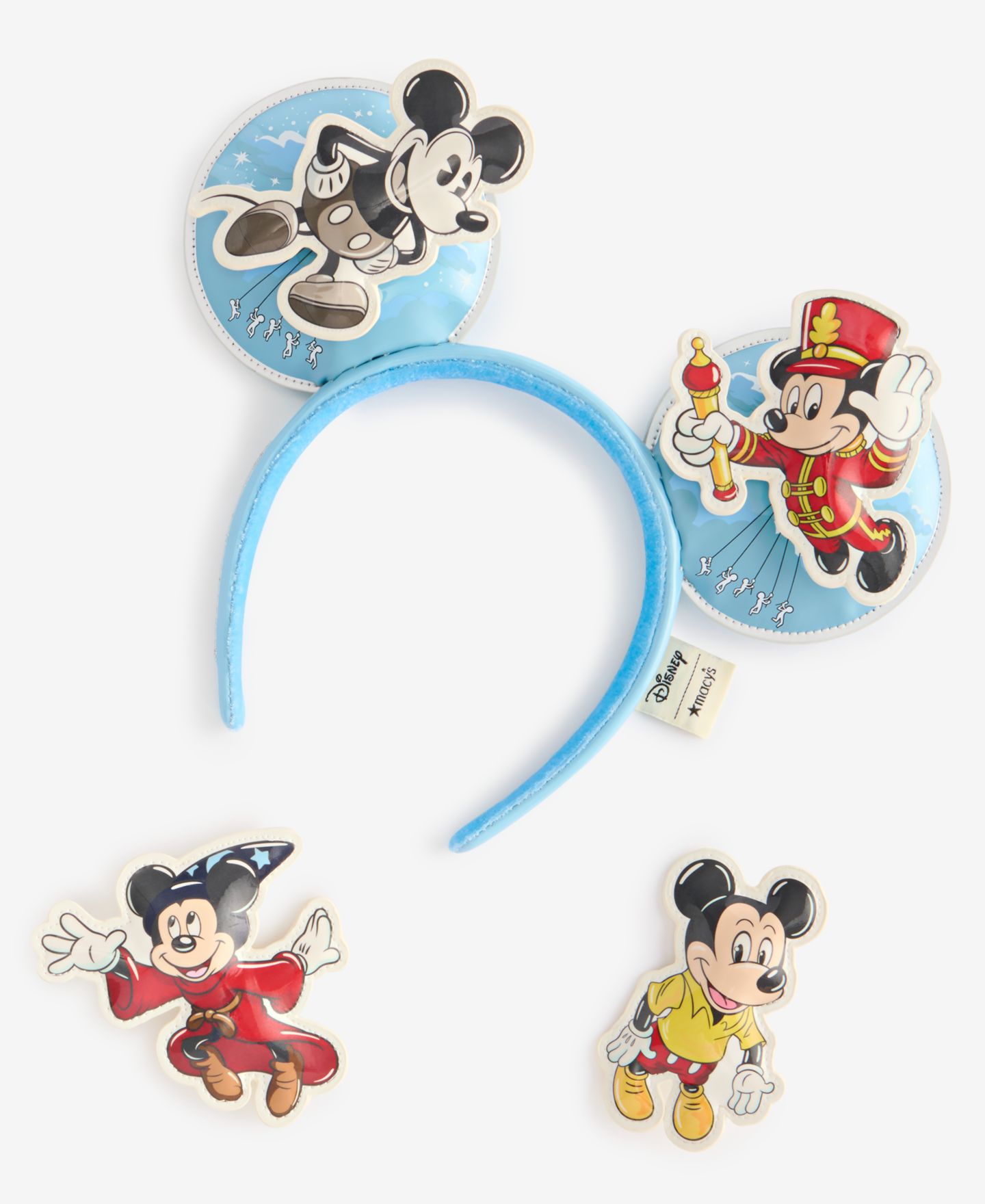 Женские аксессуары для волос Loungefly Disney Macy's Interchangeable Mickey Parade Balloons Through The Years Ears Headband — фото 2