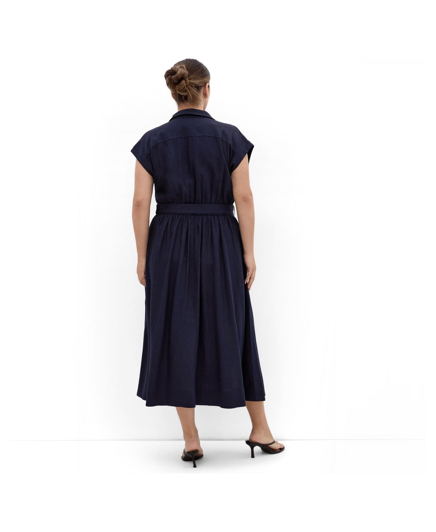 Women's Liliyana Belted Linen Dress