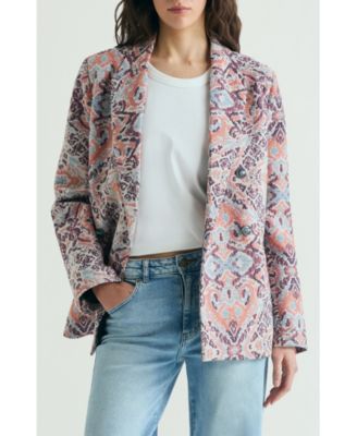 Women's Jacquard Print Blazer