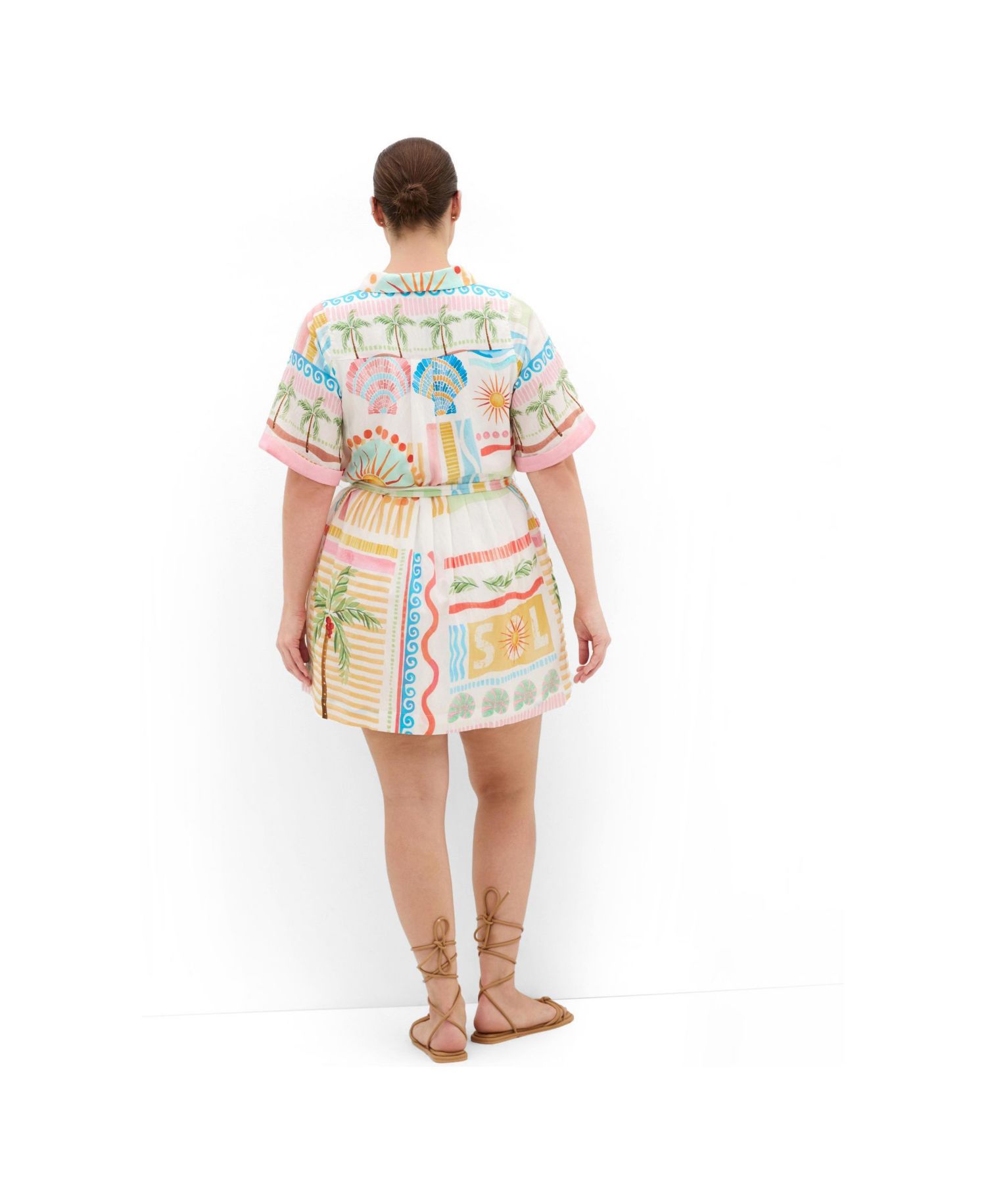 Women's Lia Sea Dream Placement Print Mini Dress