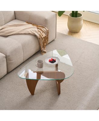 Mid-Century Modern Wood Coffee Table for Living Room