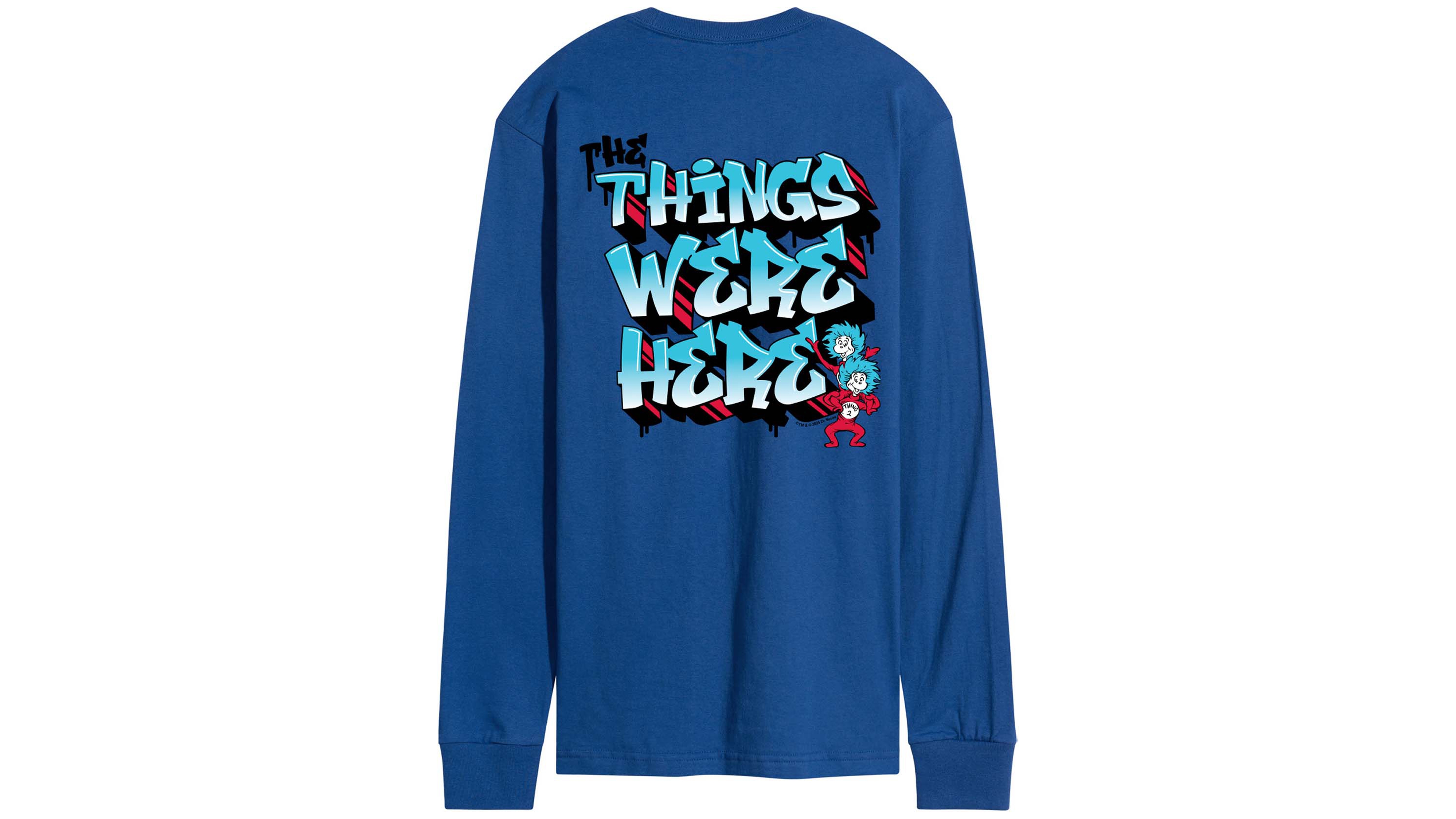 Airwaves Men's Dr. Seuss Things Were Here Long-Sleeve Graphic T-Shirt