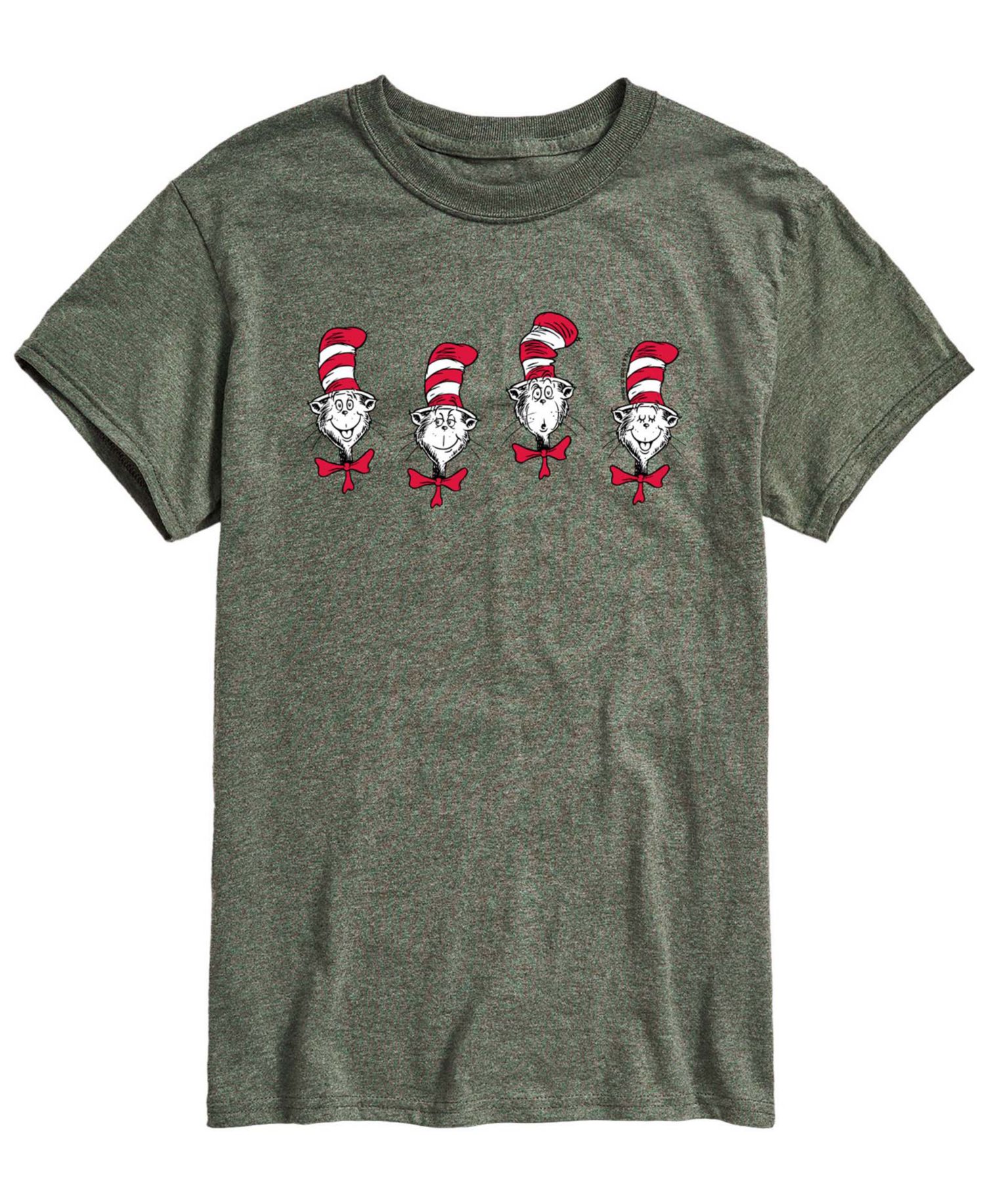 Men's Dr. Seuss Cat In The Hat Heads Short-Sleeve Graphic T-Shirt