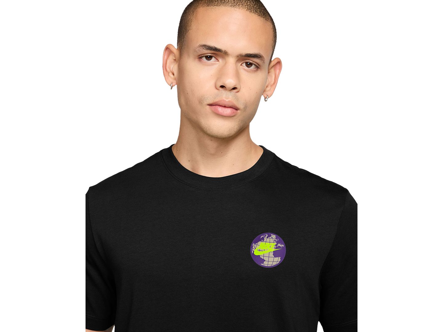 Мужская футболка Nike Sportswear Classic-Fit Short-Sleeve Graphic, цвет: Чёрный — фото 3