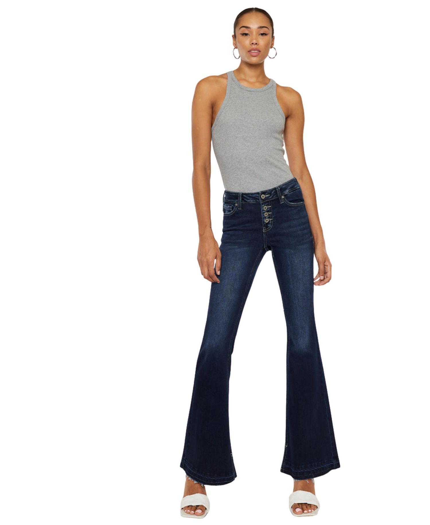 Women's Lurice Mid Rise Flare Jeans