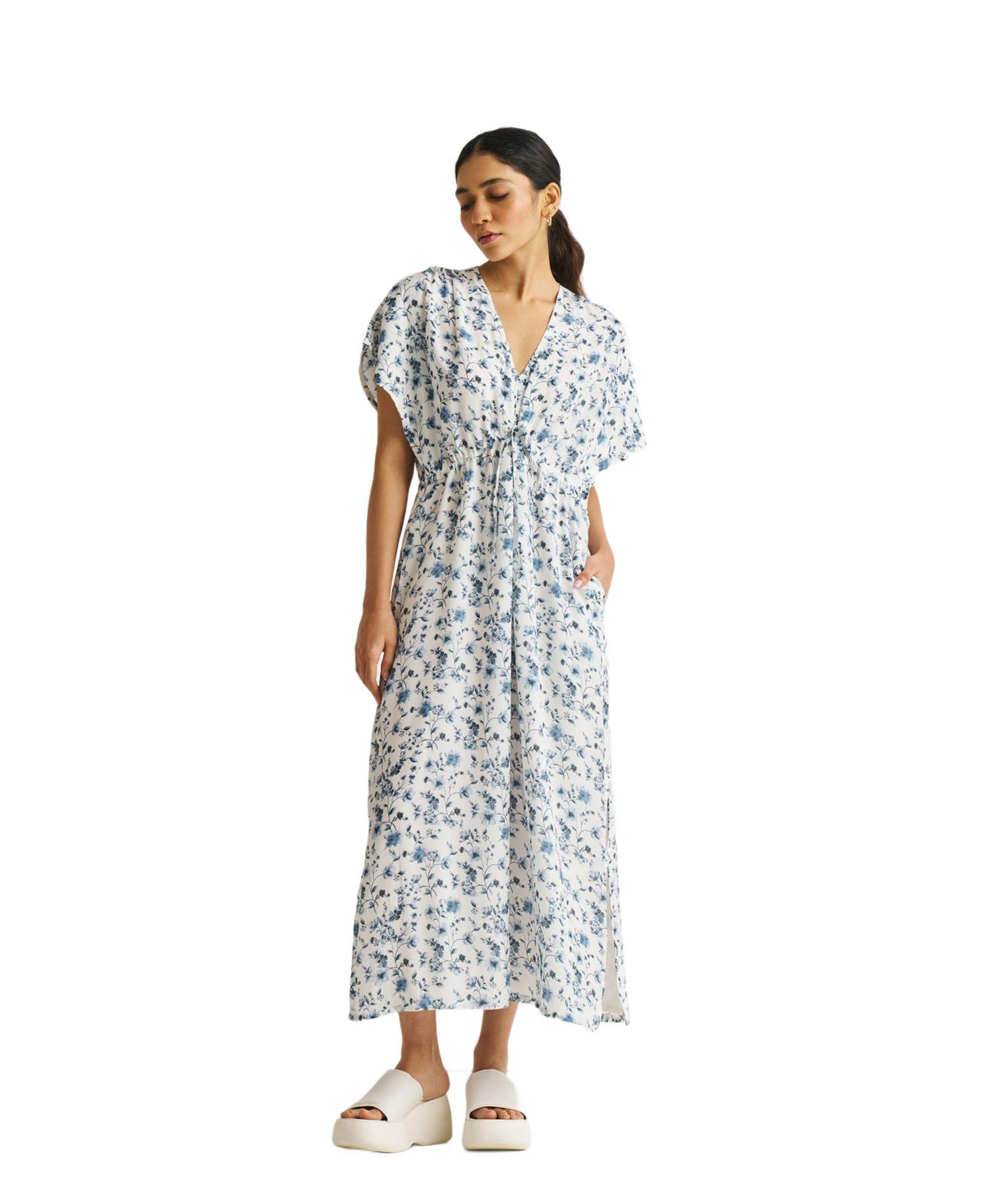 Women's Gathered Maxi Dress