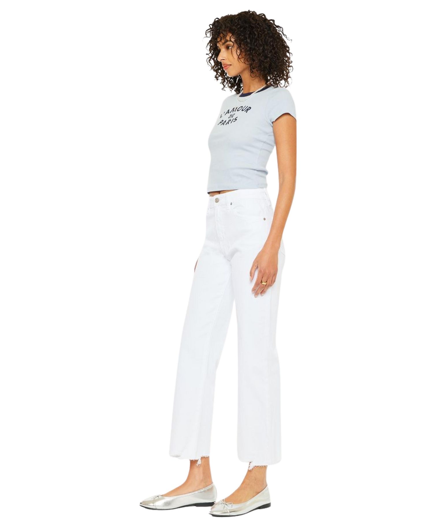 Women's High Rise Slim Wide Jeans