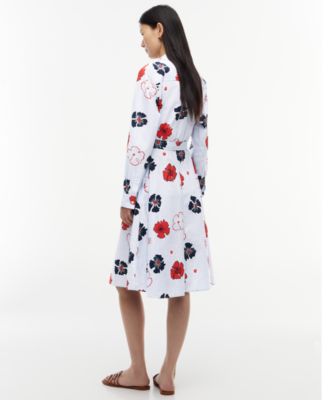 tommy hilfiger printed jersey bell sleeve a line dress White Strapless Mini Dress