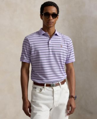 Men's Short-Sleeve Classic-Fit Stripe Polo Shirt