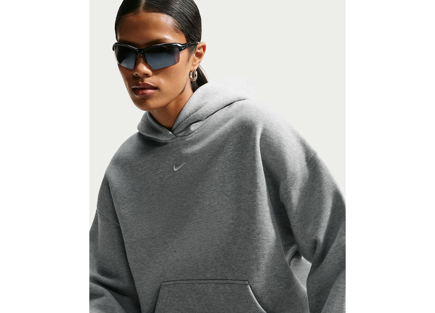 Studio Fleece Women's Medium Weight Oversized Pull-On Hoodie