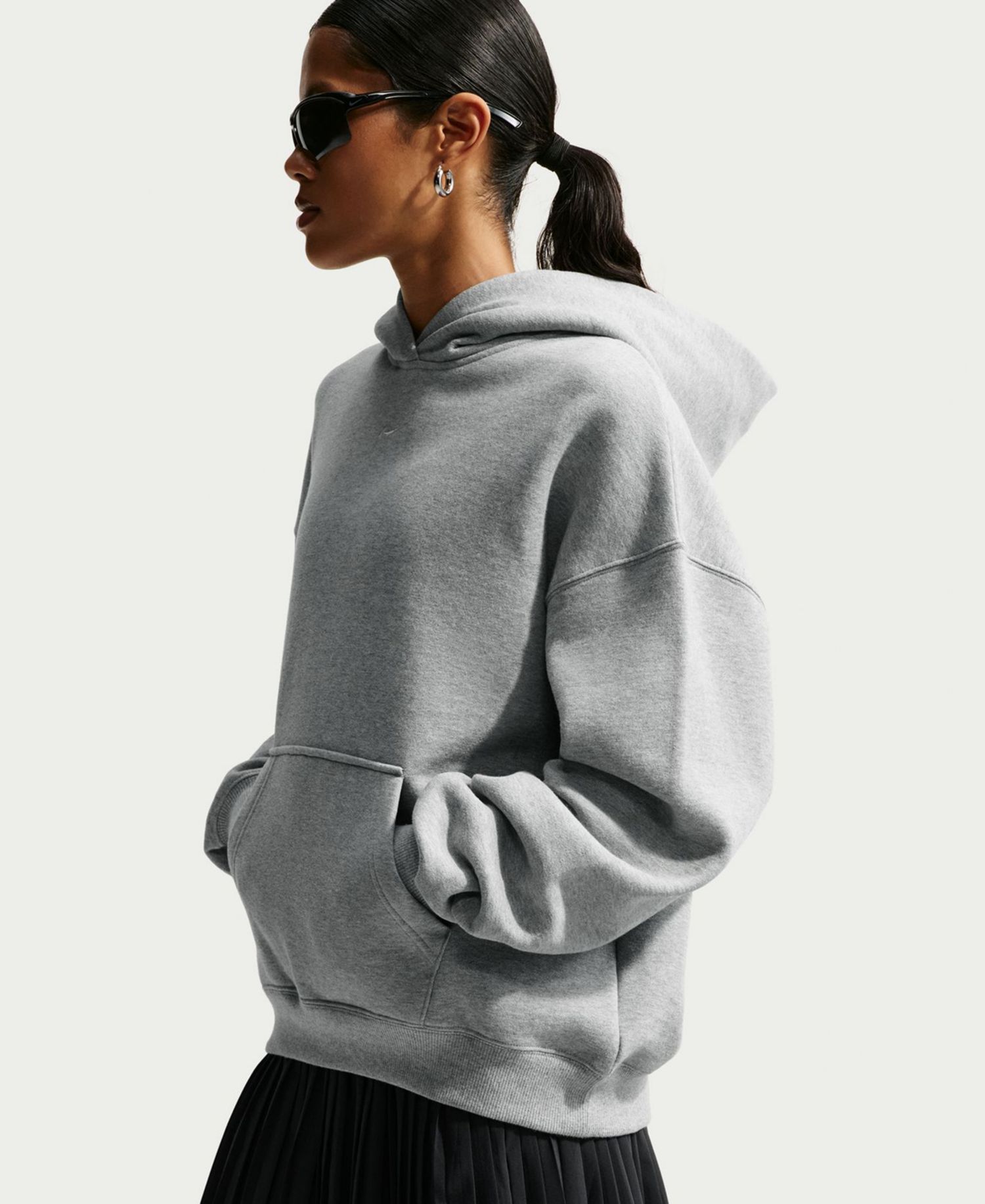 Studio Fleece Women's Medium Weight Oversized Pull-On Hoodie