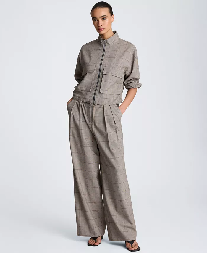 Women's Drawcord Flap Pocket Windbreaker Jacket - thumbnail 2