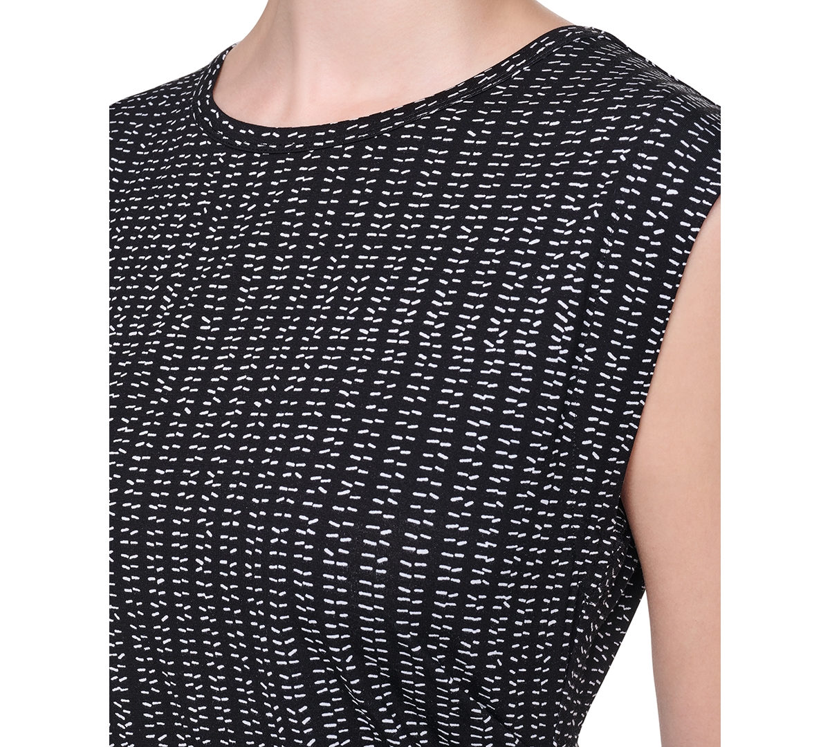 Dkny Women's Asymmetrical Sleeveless Knit Top