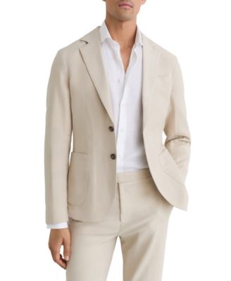 Men's Jason Garment-Dyed Pique Single-Breasted Suit Blazer