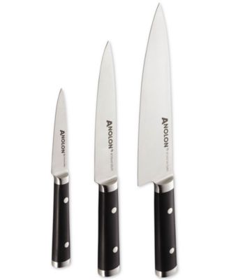 Anolon Stainless Steel 3-Pc. Steak Knife Set