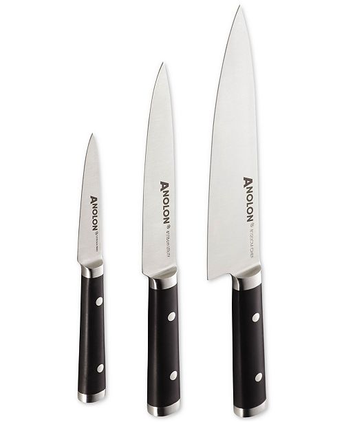 Anolon Stainless Steel 3Pc. Steak Knife Set & Reviews Cutlery
