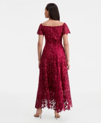 Burgundy Lace Dress