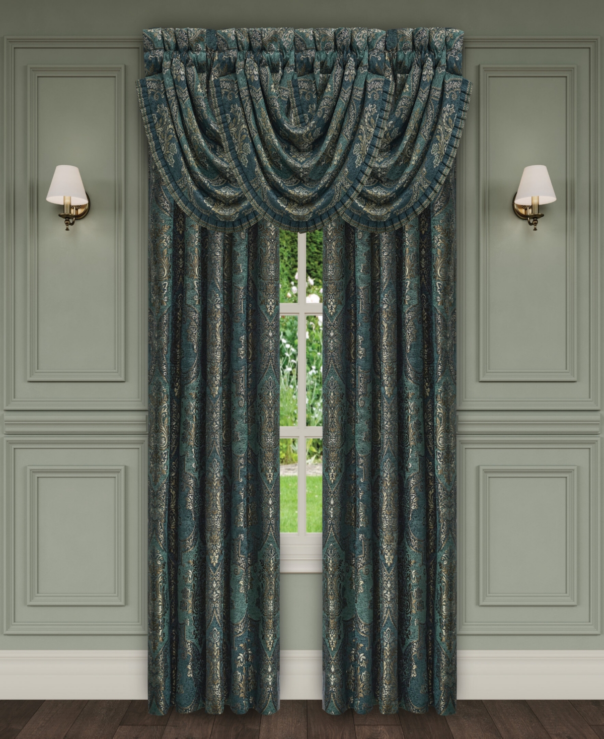 J Queen New York Nancy Window Panel Pair, 50" x 84"