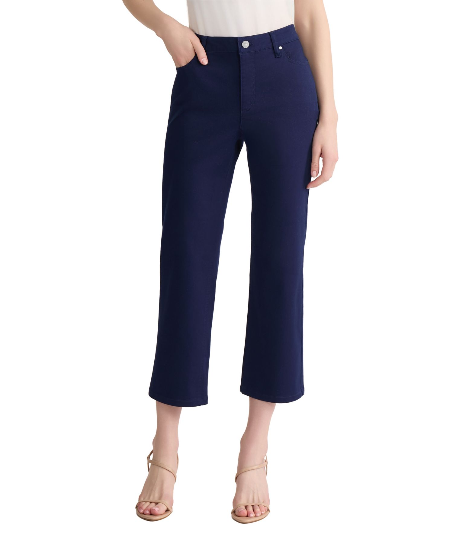 Petite Lexington Straight-Leg Cropped Pants