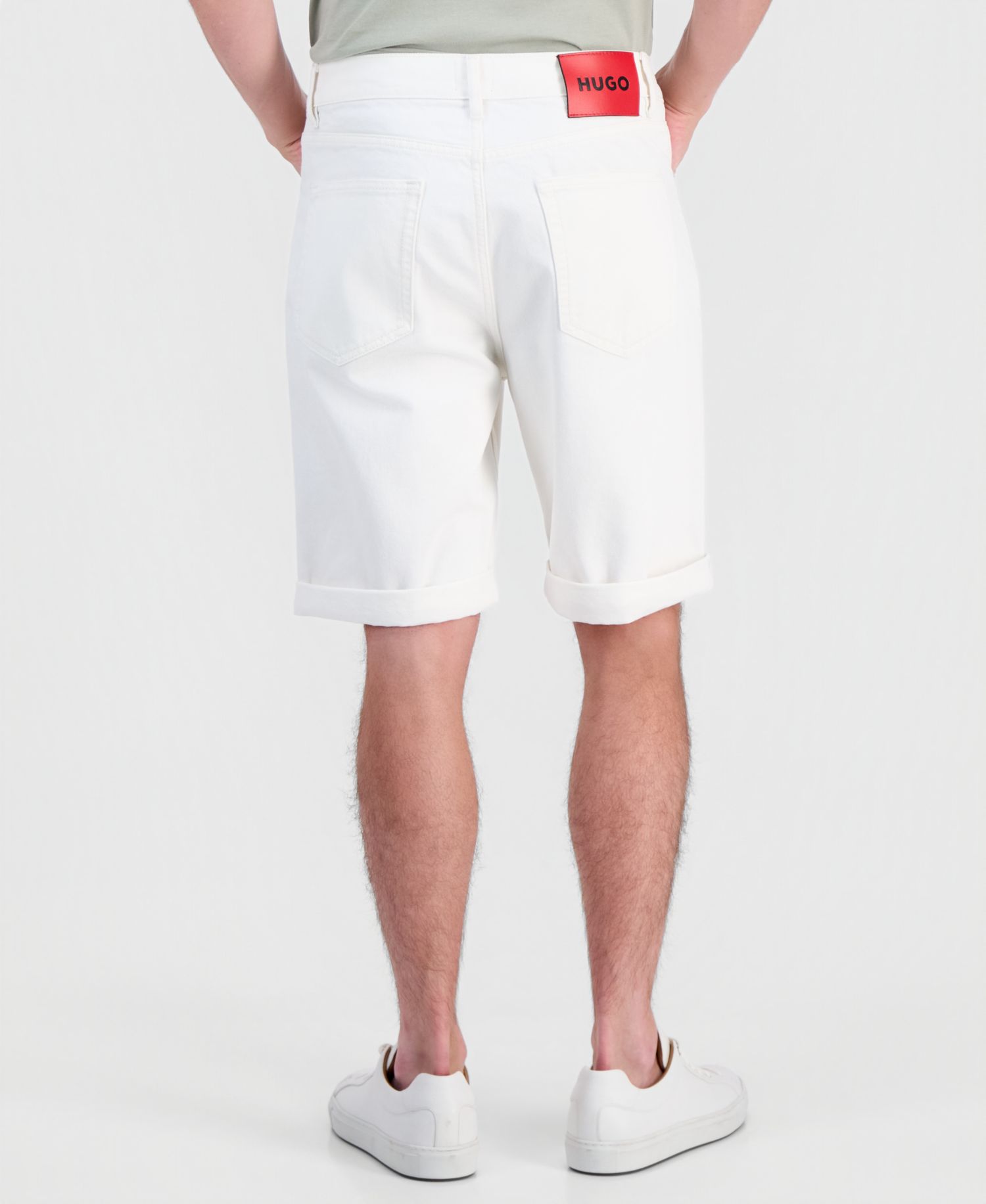 HUGO by Men's Tapered-Fit Jean Shorts