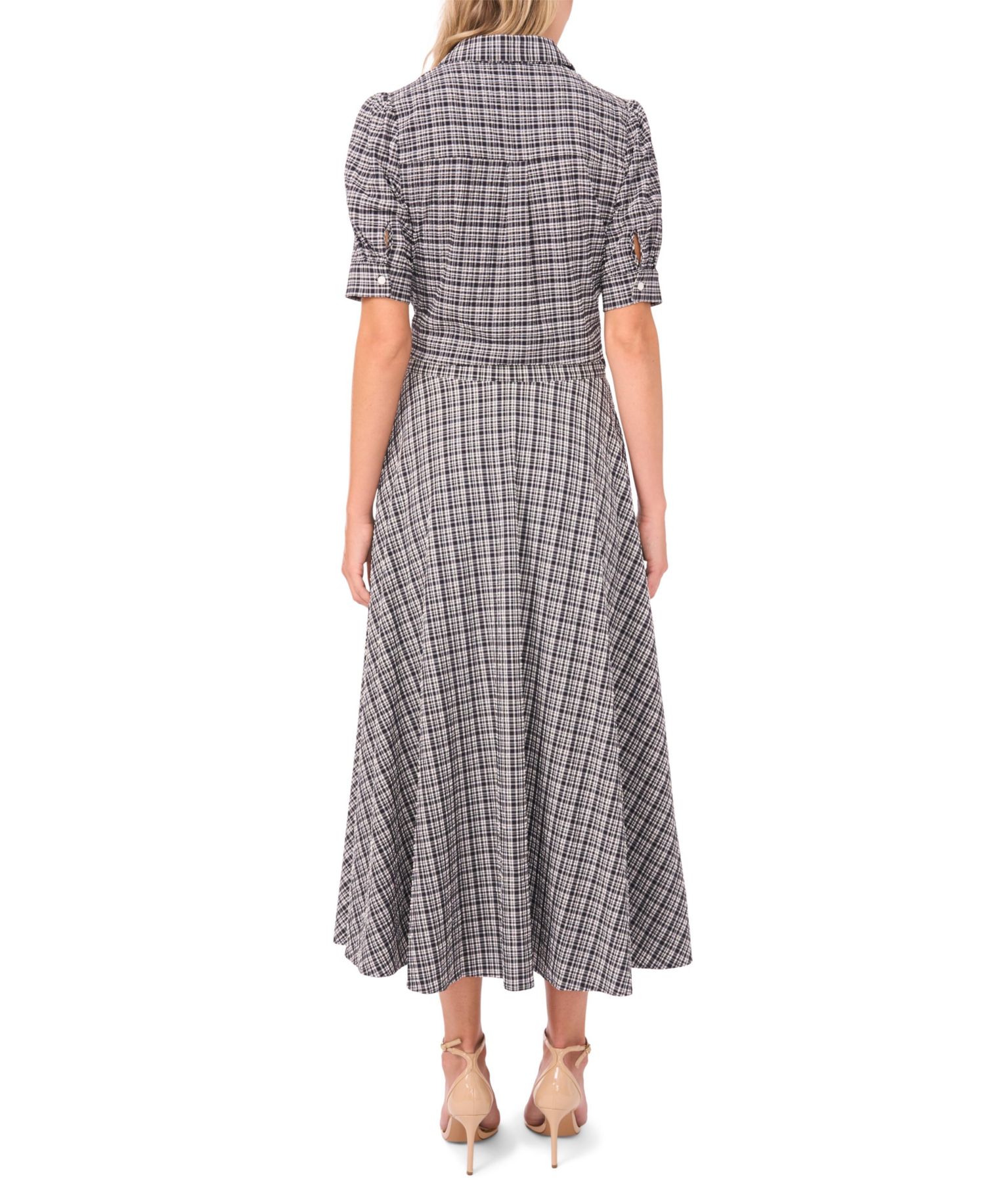Women's Puff-Shoulder Button-Down Shirt
