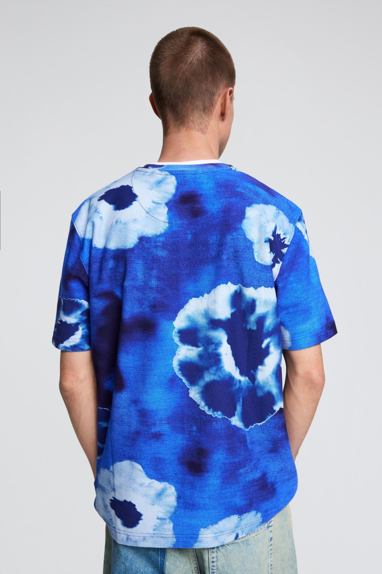 Men's Tie-dye flower T-shirt