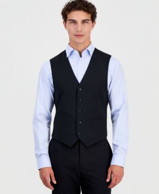 Men's Modern-Fit Wool TH-Flex Stretch Suit Separates Vest