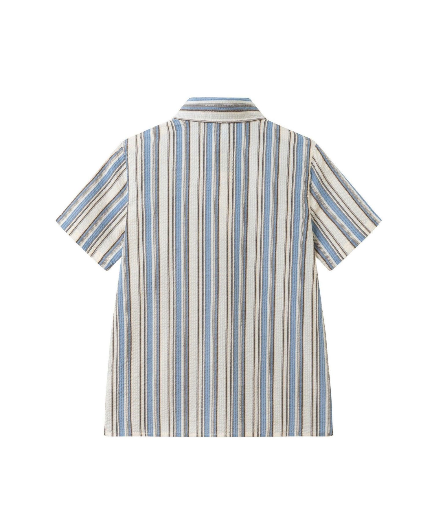 Andy and Evan Boys Stripe Puckered Stripes Buttondown