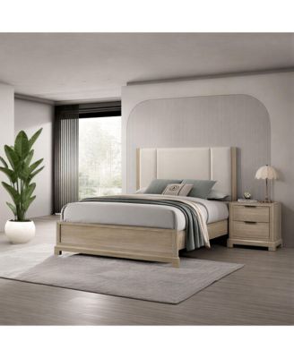 2-Piece Bedroom Set – Queen Size Bed with Nightstand