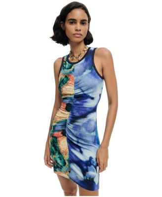 Women's Short printed strappy dress