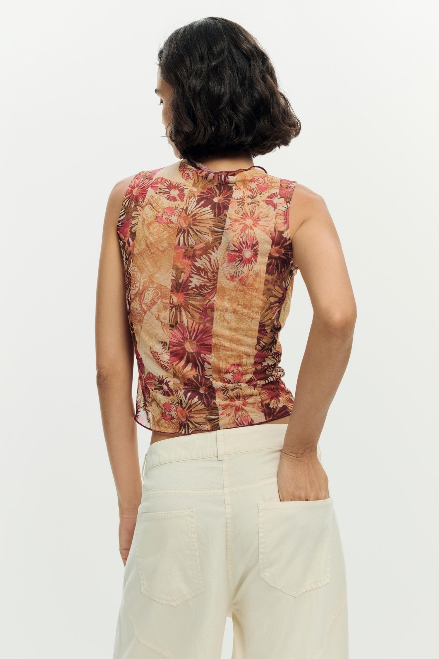 Women's Printed sleeveless t-shirt