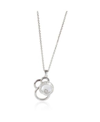 White Gold Diamond Happy Diamonds Pendant