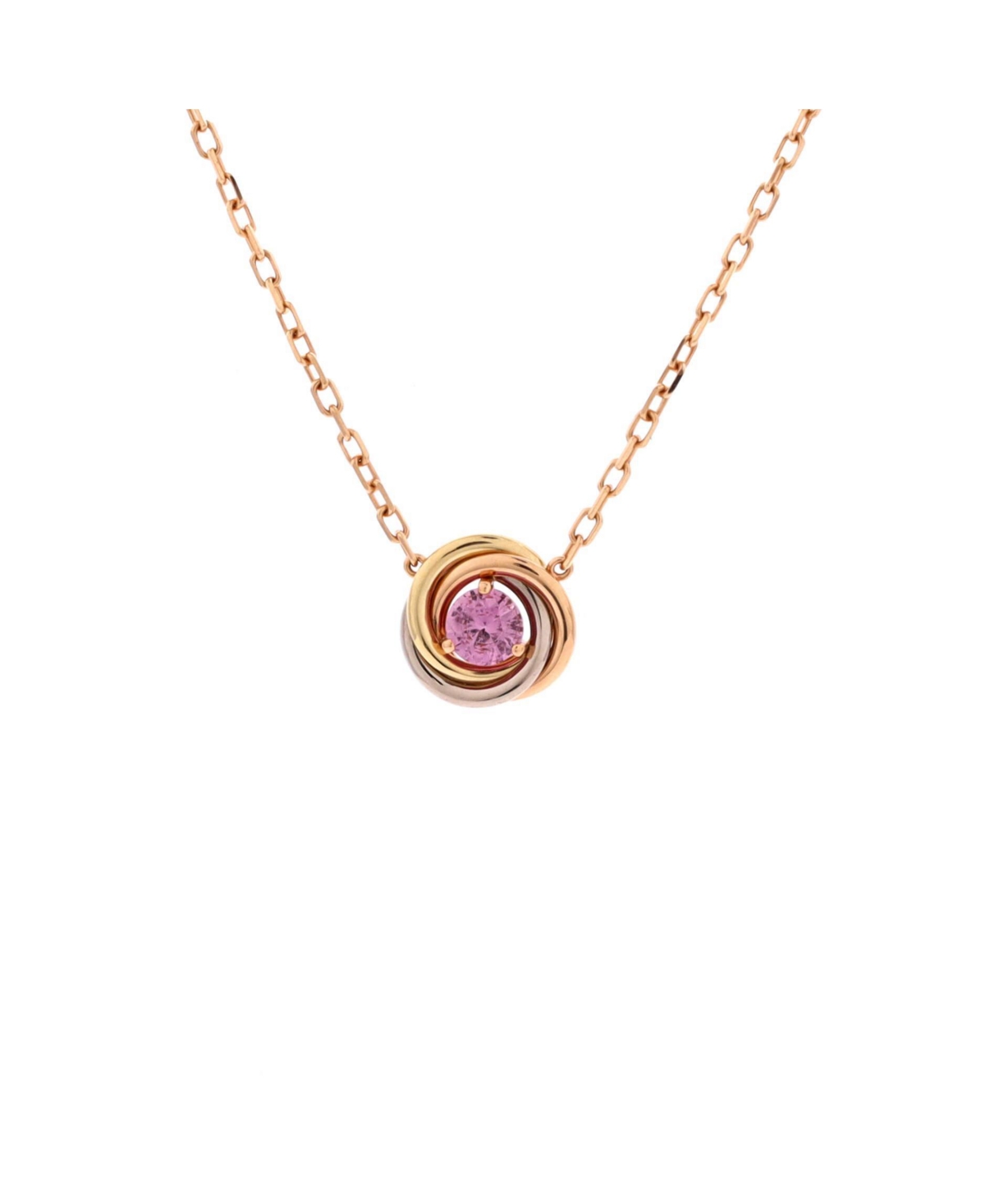 Pre-Owned Cartier Trinity Diamond Pendant Necklace
