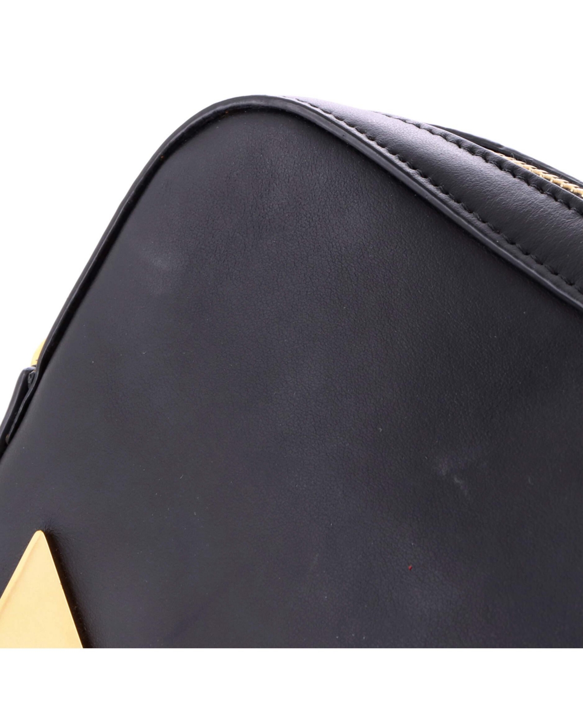 Pre-Owned Fendi Small Monster Camera Messenger Bag Leather
