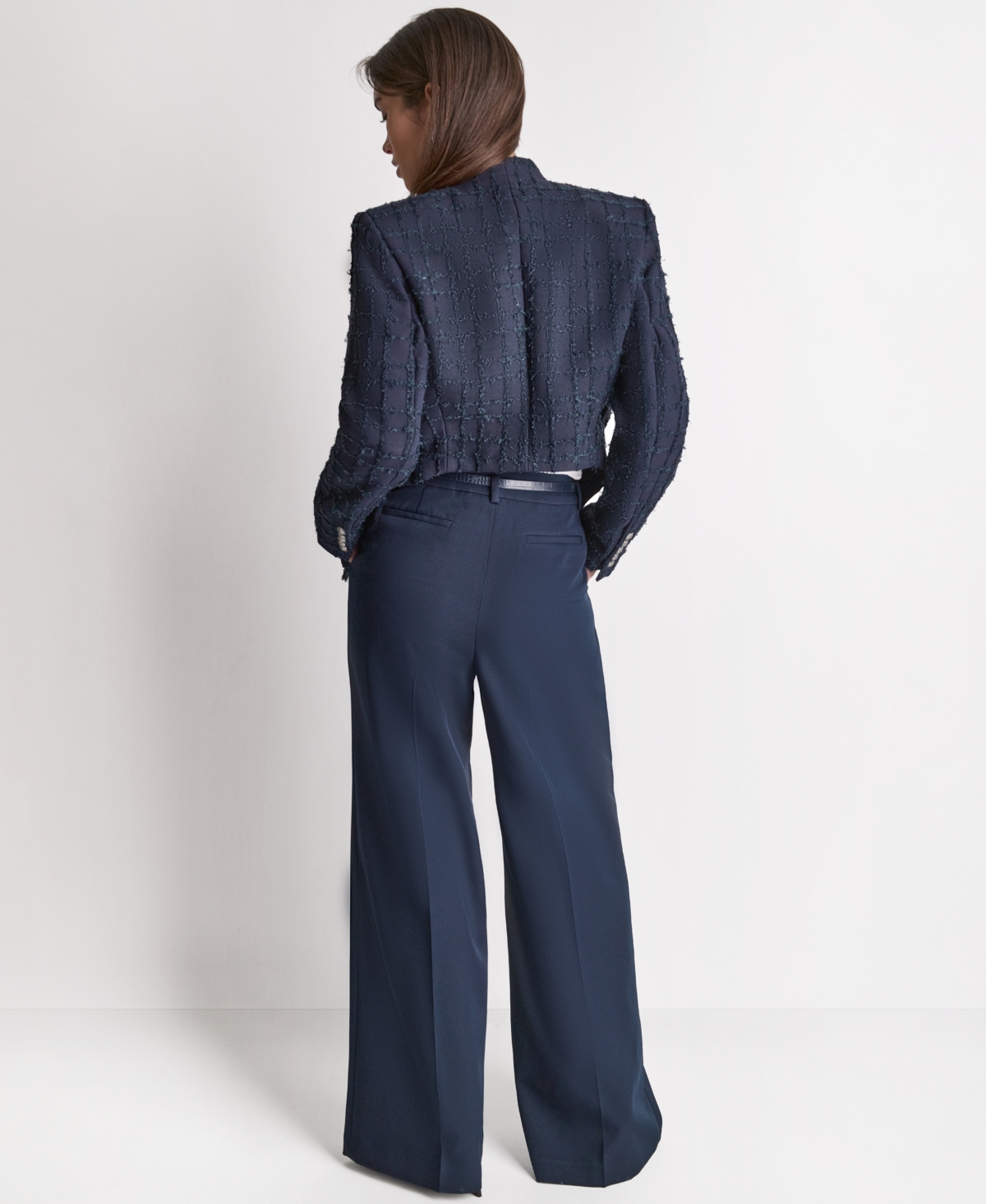 Bcbg Women's Open-Front Stand Collar Jacket