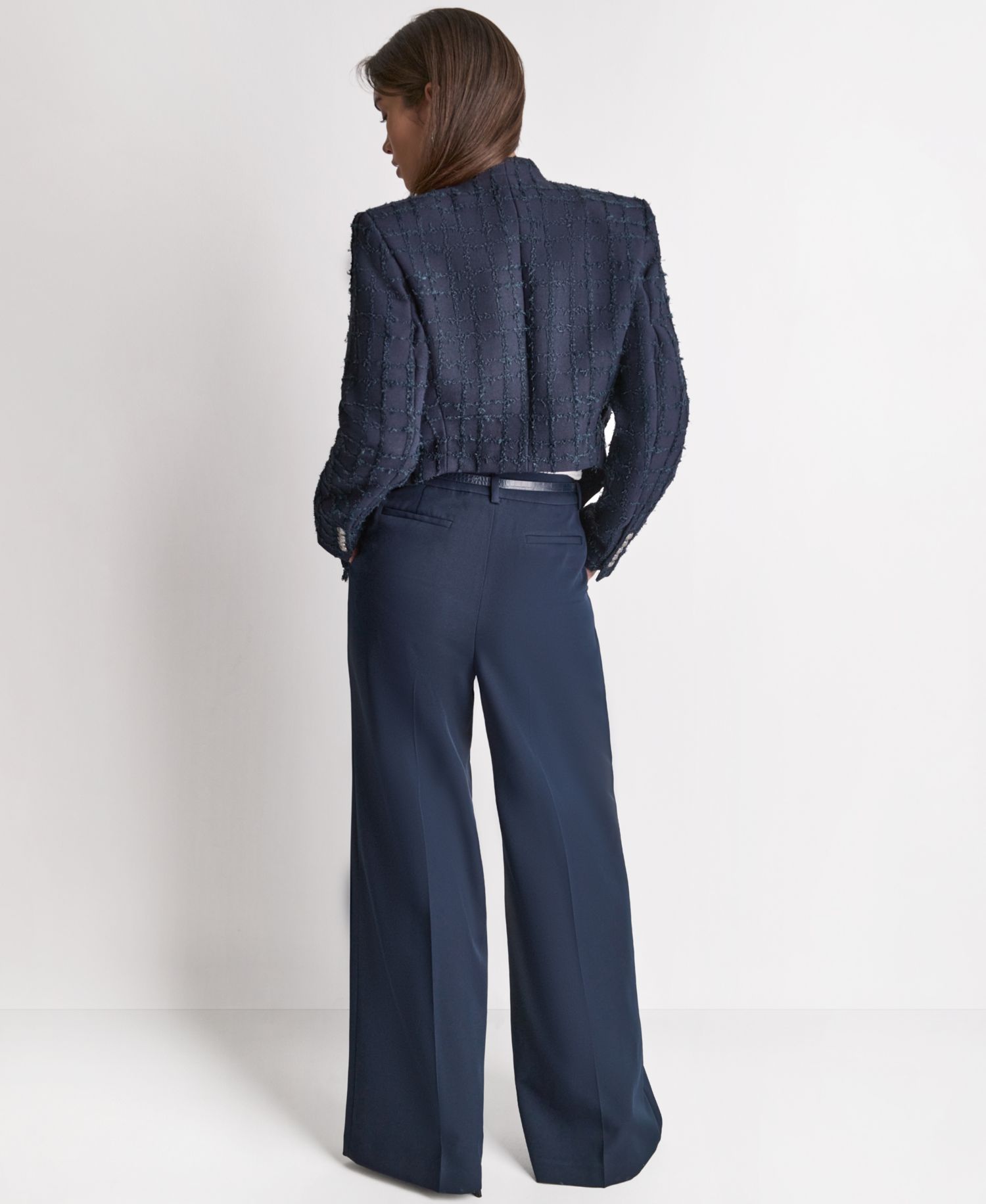 Women's Open-Front Stand Collar Jacket
