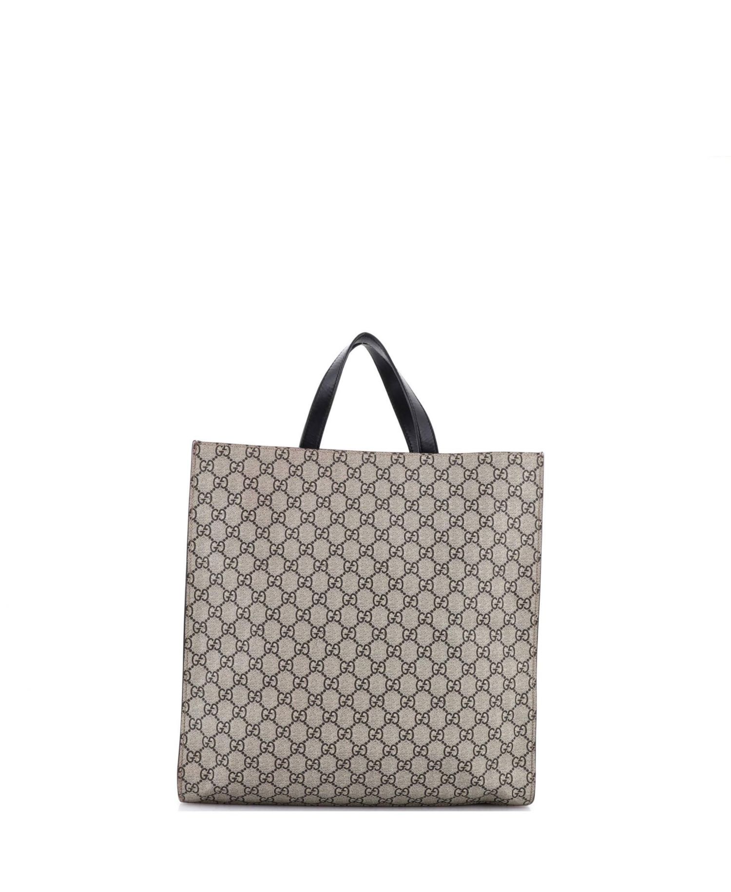 Tall Convertible Soft Open Tote Printed GG Coated Canvas