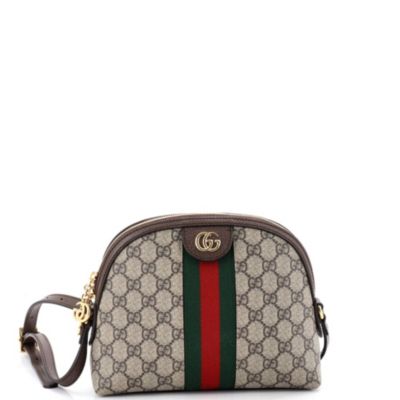 Small Ophidia Dome Shoulder Bag GG Coated Canvas