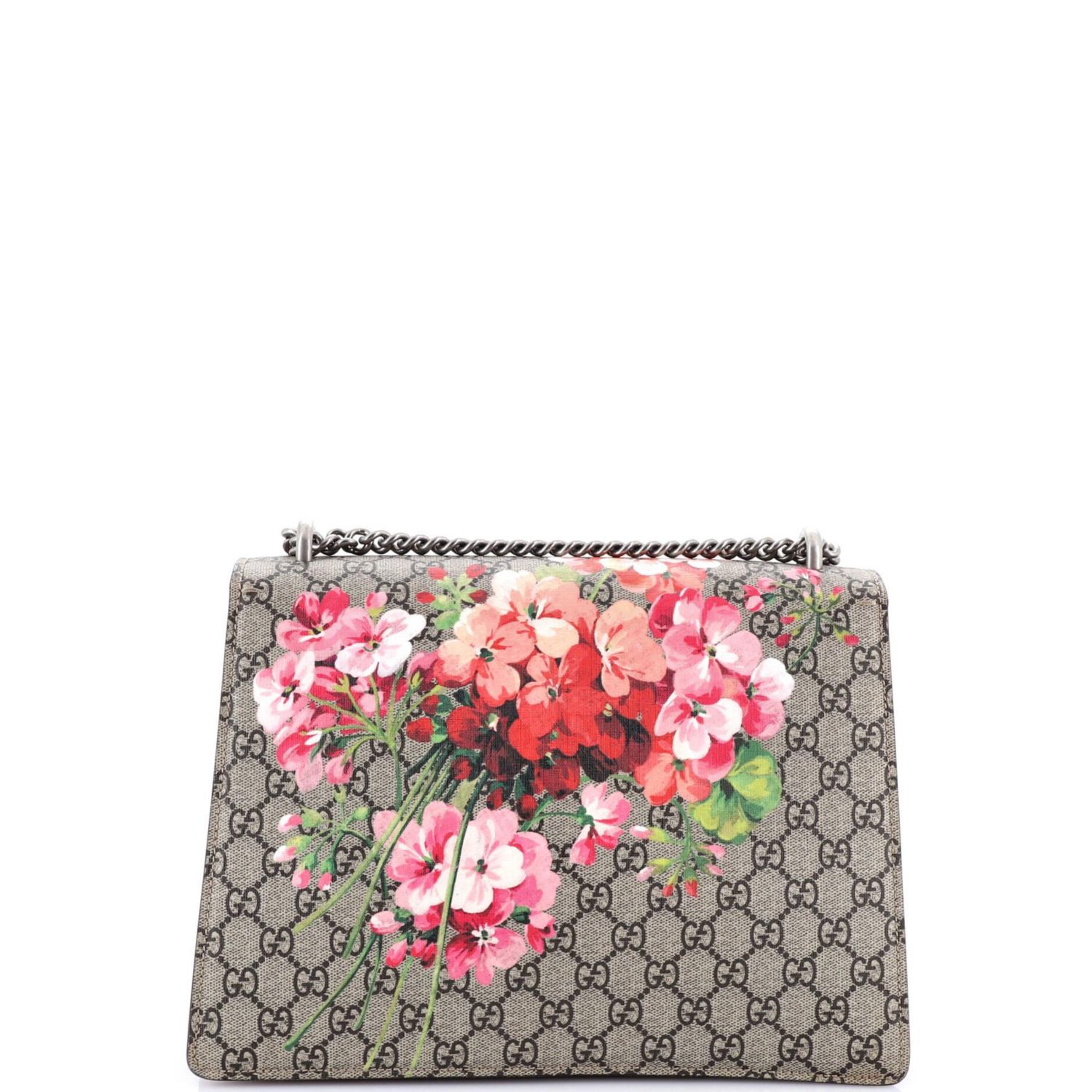 Medium Dionysus Bag Blooms Print GG Coated Canvas