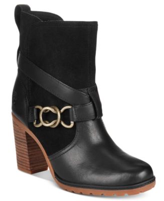 macys block heel boots