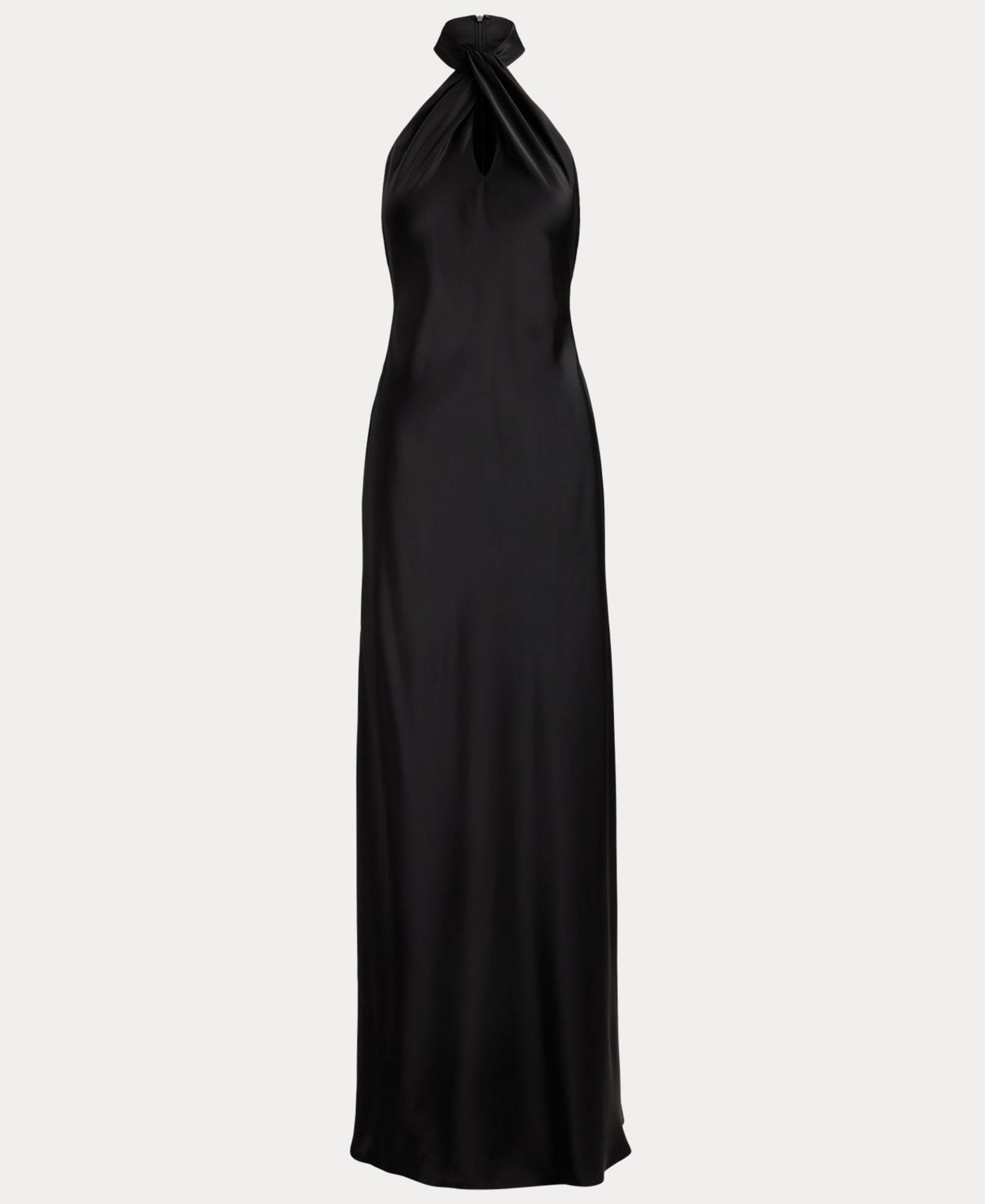 Women's Satin Charmeuse Halter Gown