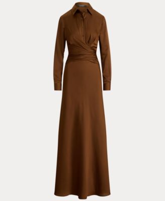 champagne maid of honor dresses Cami Strap Sheath Chiffon Bridesmaid Dress with Slit in Champagne Rose, Champagne Rose / 12