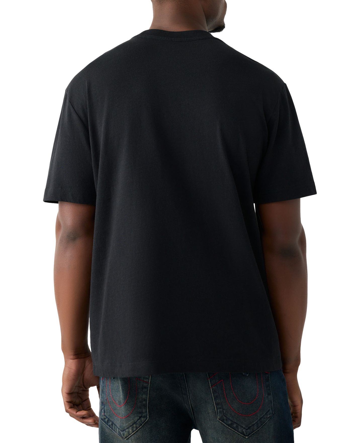 Мужская футболка True Religion Buddha Face Logo Short-Sleeve, цвет: Угольно-чёрный — фото 3
