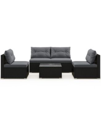 Outdoor Patio Furniture Set with Cushions and Table