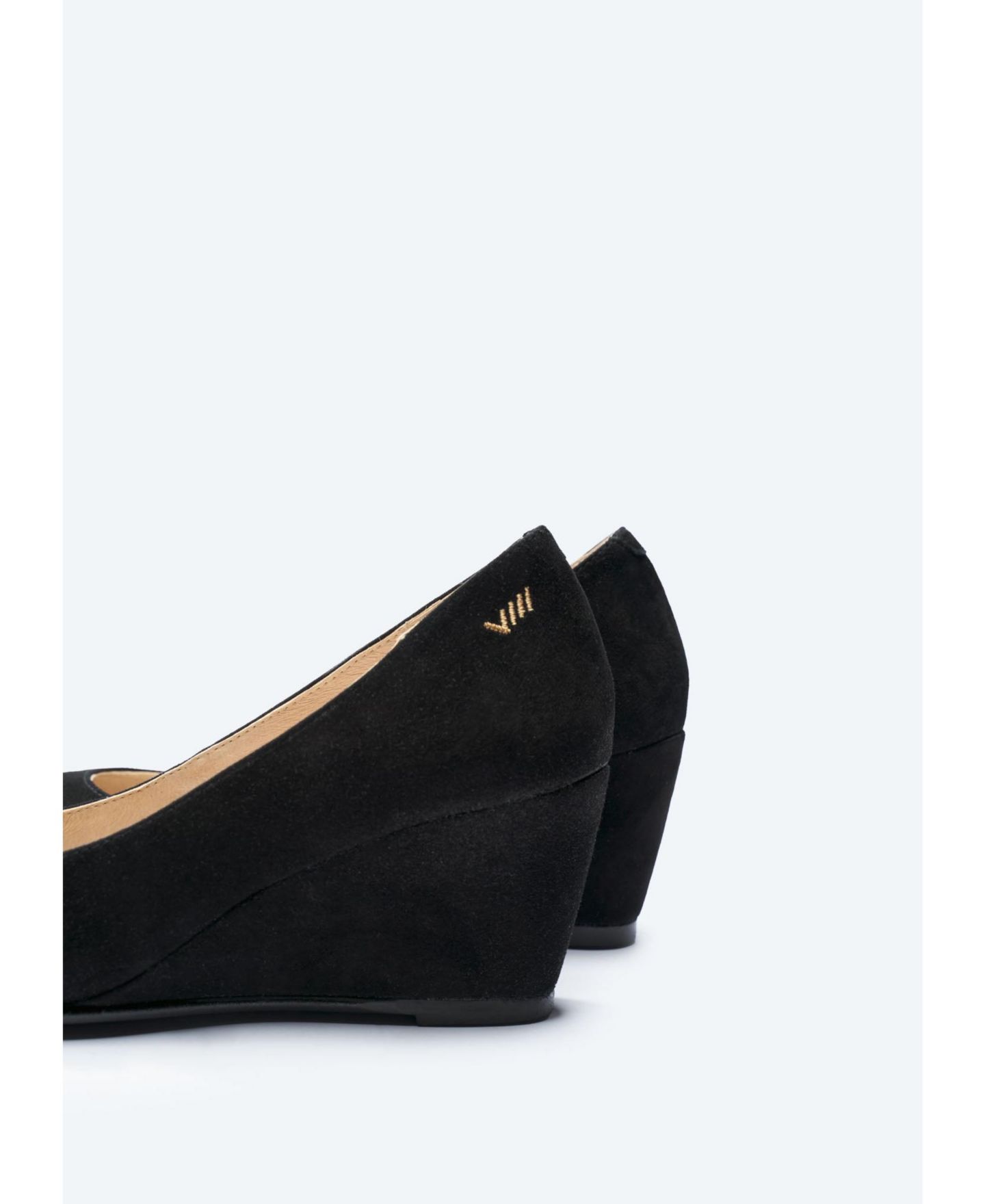 Женские сандалии VISCATA Verona Suede Wedges, цвет: Чёрный — фото 4