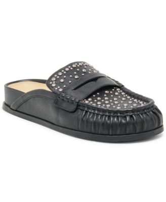 Women's Jordero Stud Buckle Slip-On Loafer Mules