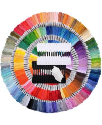 200 Skeins Embroidery Floss Friendship Bracelet String Cross Stitch DIY