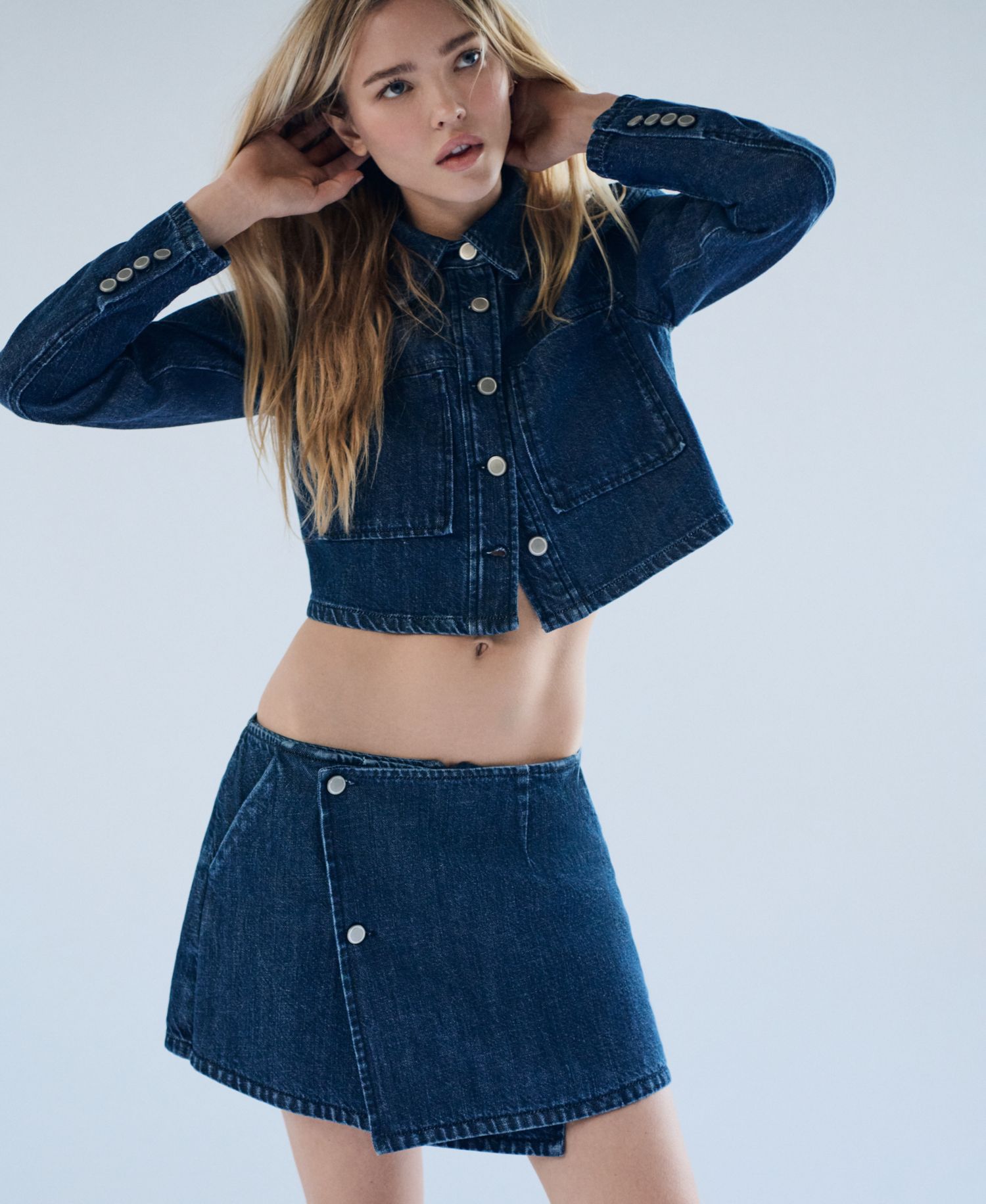 Women's Denim Mini Skort