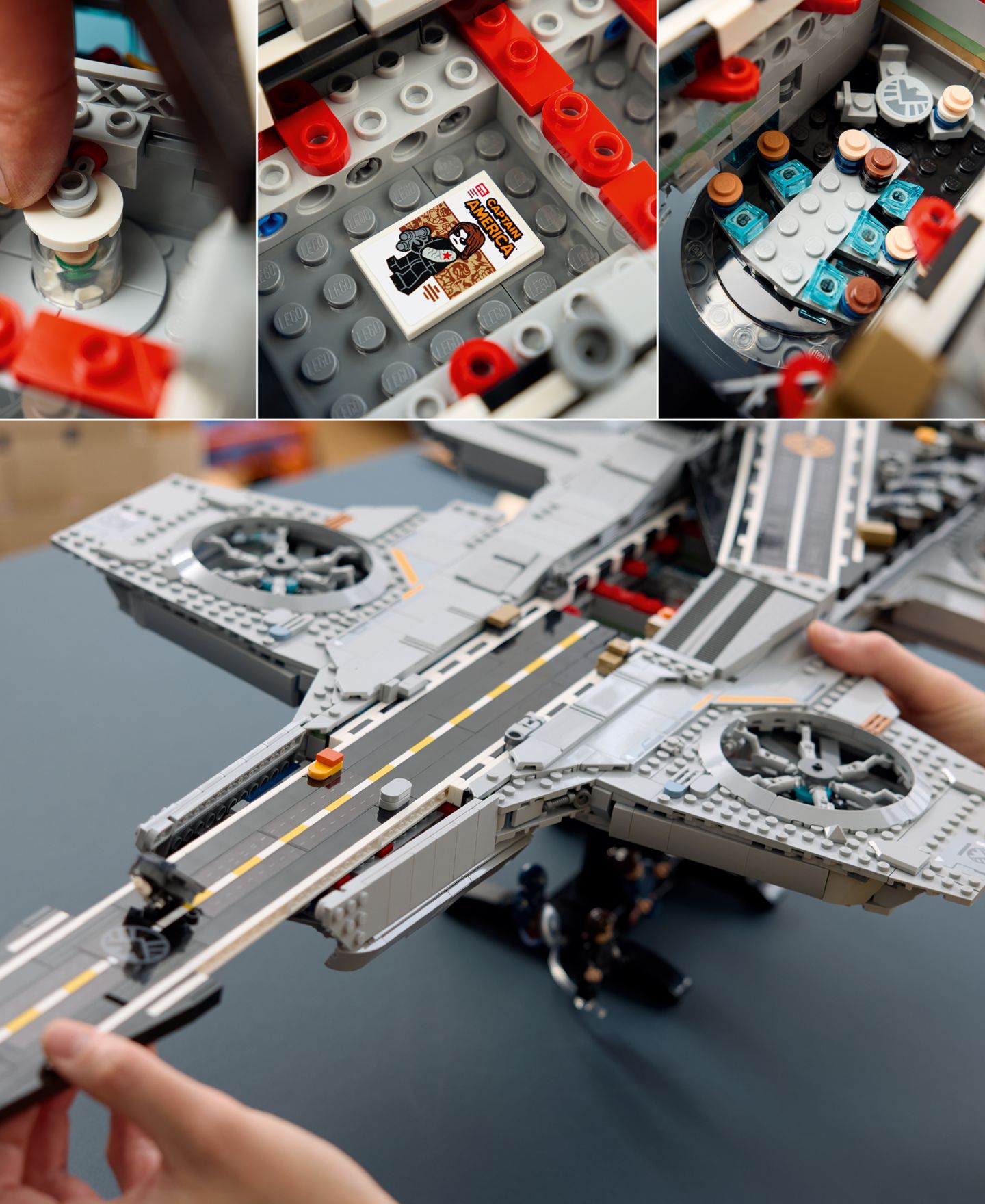 Детский конструктор LEGO® Marvel S.H.I.E.L.D. Helicarrier 76354 3,057-Piece Building Set, Ages 18+ — фото 3